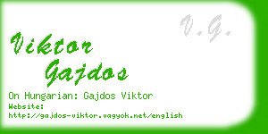 viktor gajdos business card